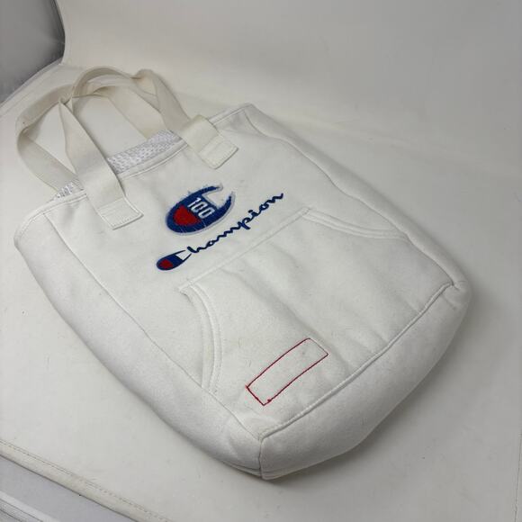 Champion C100 Convertible Backpack Tote Bag Sweatshirt White - Picture 8 of 8